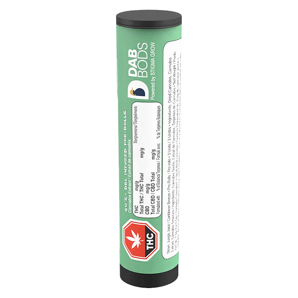 Dab Bods - Jungle Juice 60's+ Dbl Infused Pre Roll