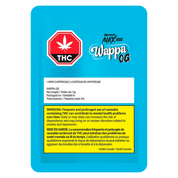 HycycleMAX - Wappa Og 1000 510 Thread Cartridge