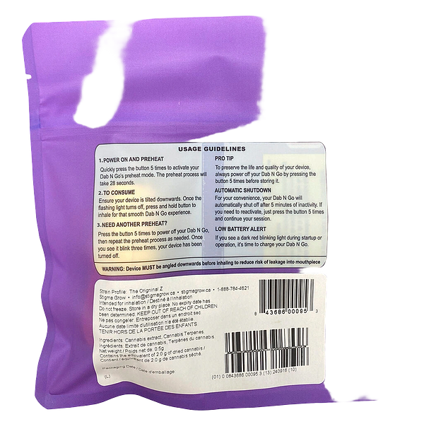 Dab Bods - Dab N Go The Original Z Badder Wax