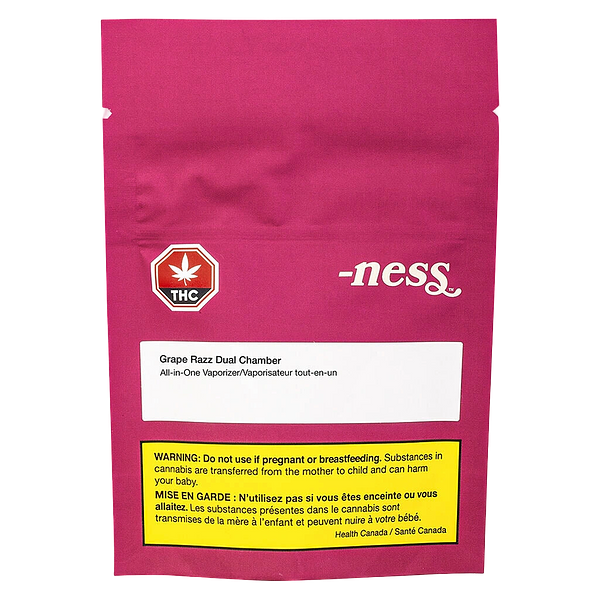 -ness - Grape Razz Dual Chamber Two In One AIO Vape