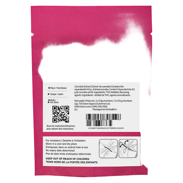 -ness - Grape Razz Dual Chamber Two In One AIO Vape