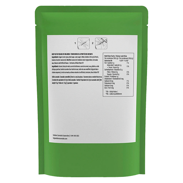 Platinum - Green Apple Balanced THC:CBD Gummies