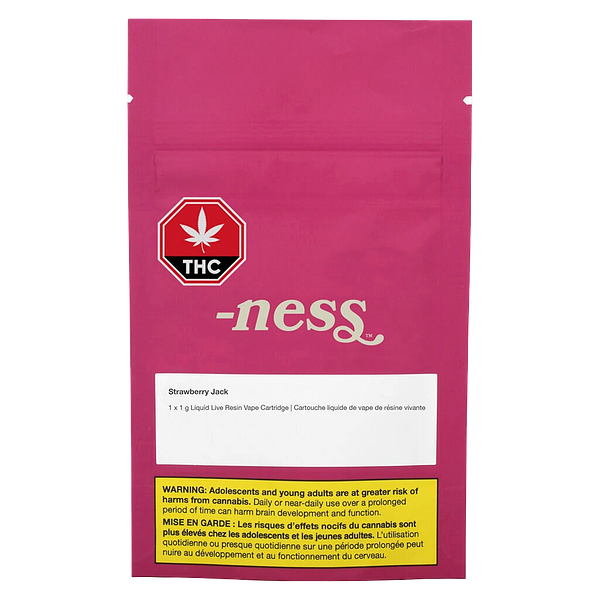 -ness - Strawberry Jack liquid Live Resin 510 Thread Cartridge