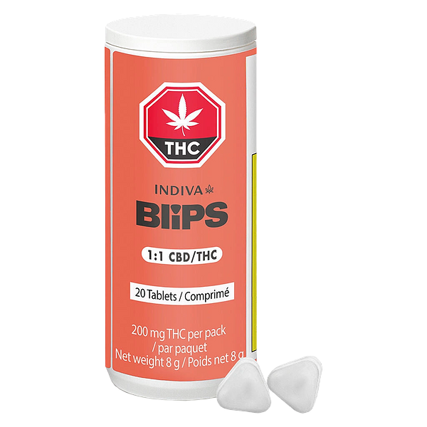 Indiva Blips - 1:1 CBD/THC Tablets