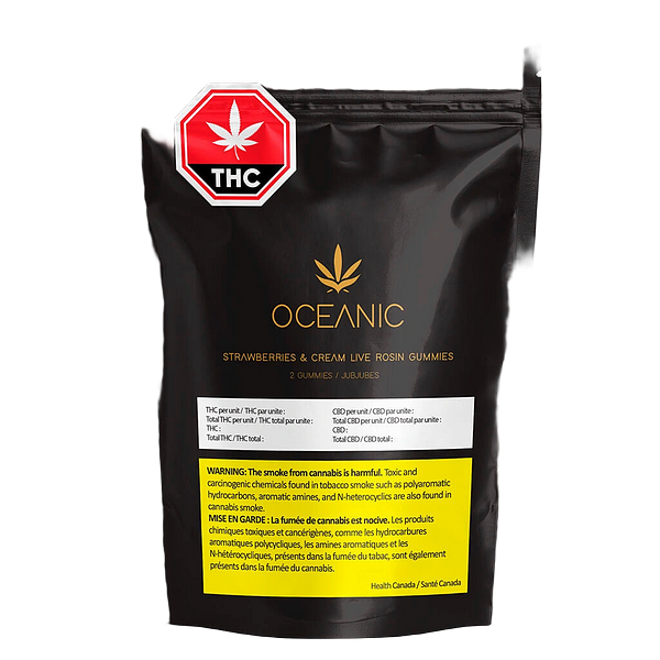 Oceanic - Strawberries & Cream Live Rosin Gummies