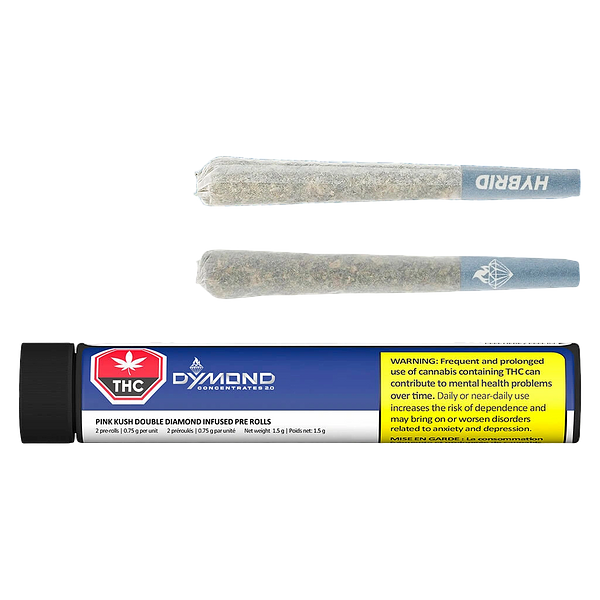 Dymond Concentrates 2.0 - Pink Kush Double Diamond Infused Pre-Rolls