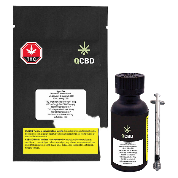 QCBD - Lights Out Chamomile CBD Infusion Oil