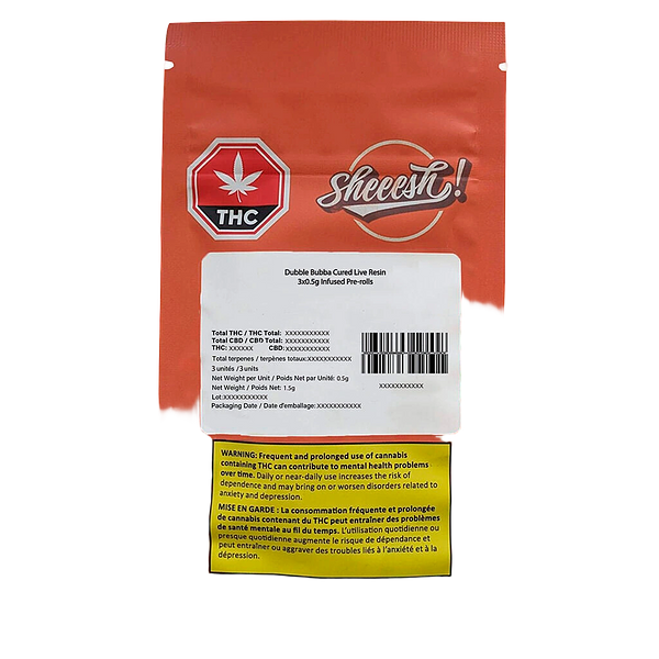 Sheesh - Dubb Bubbs Cured Resin Infused Pre-rolls