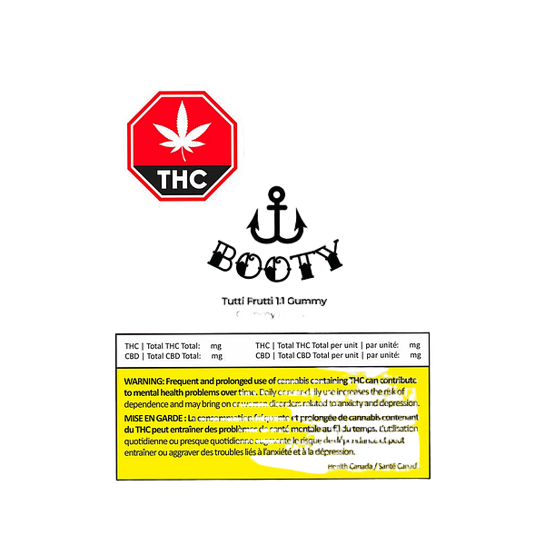 Booty - Tutti Frutti 1:1 Gummy