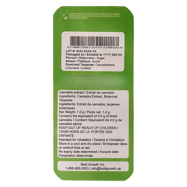 BOLD GLAZED - Watermelon Squeeze Liquid Diamond AIO Disposable