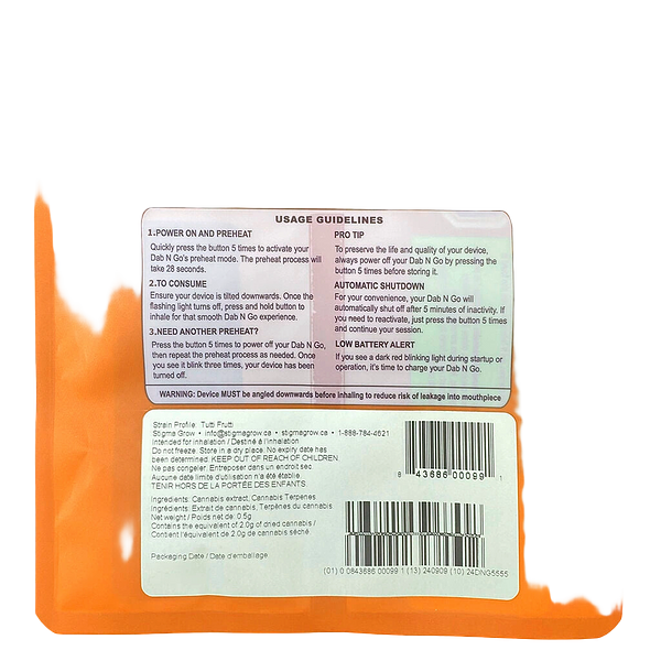 Dab Bods - Dab N Go Tutti Frutti Terp Sauce