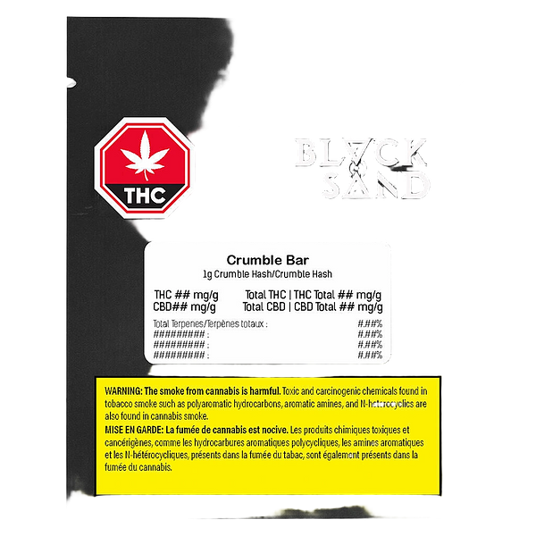 Black Sand - Crumble Bar