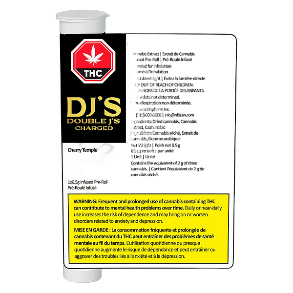 Double J's Charged - Infused Cherry Temple Pre-Roll