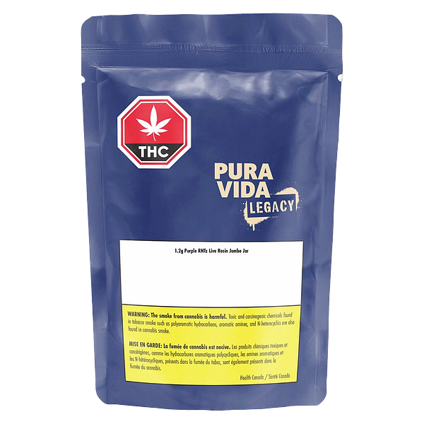 Pura Vida - Purple Rntz Live Rosin Jumbo Jar