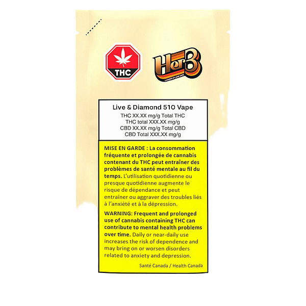 HER.B - Live & Diamond 510 Thread Cartridge