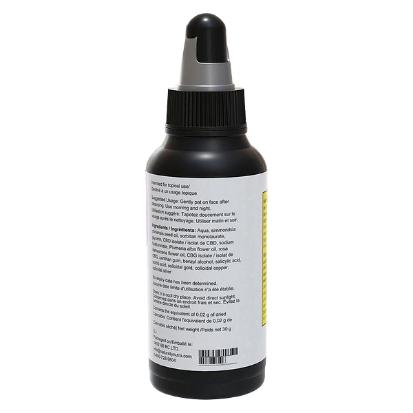 Naturally Nutra - 24k Gold CBD:CBG Facial Serum