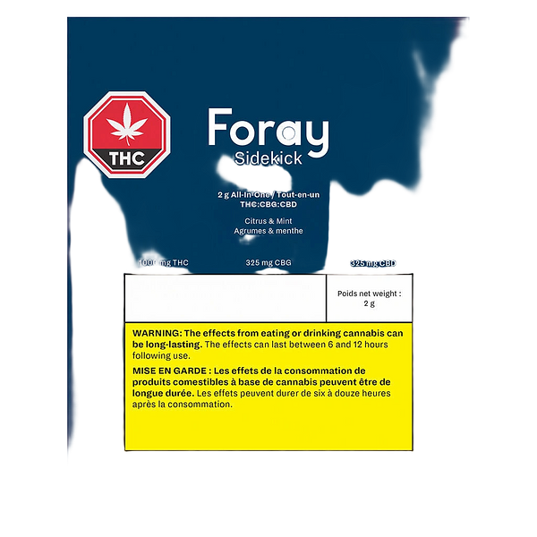 Foray - Sidekick All In One Thc:Cbg:Cbd