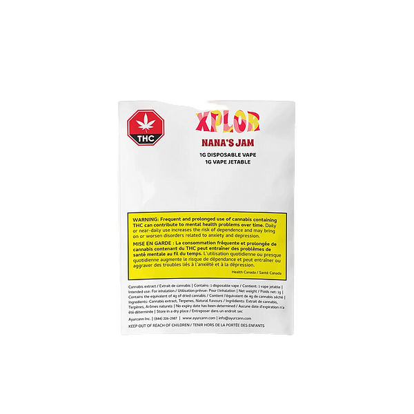XPLOR - Nana's Jam Disposable Vape