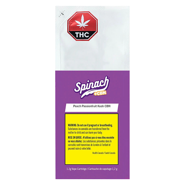 Spinach - Peach Passionfruit Kush 10:1 THC:CBN 510 Thread Cartridge