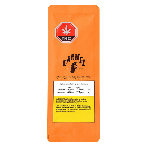 Carmel - Animal Face Ceramic Tip Infused Pre Roll