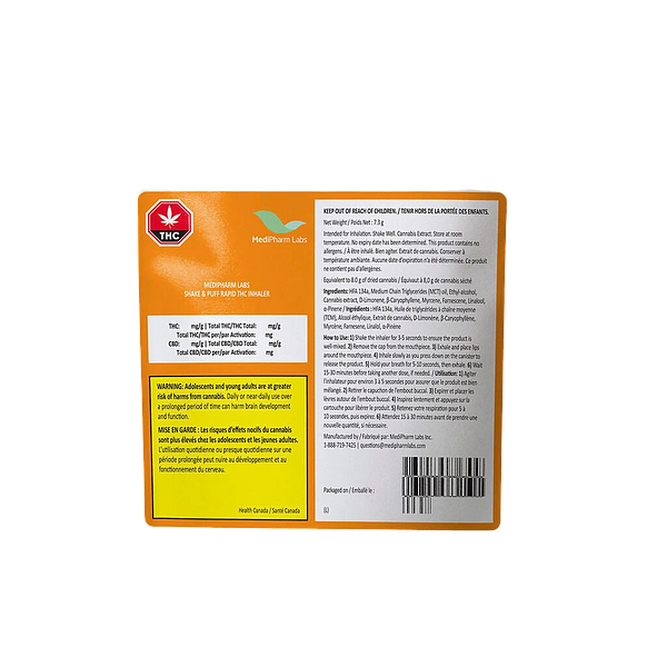 MediPharm Labs - Shake & Puff Rapid THC Inhaler