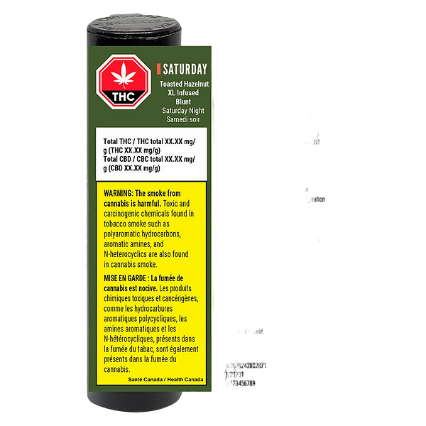 Saturday - Toasted Hazelnut XL Infused Blunt