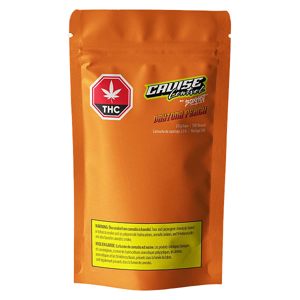 BOXHOT Cruise Control - Daytona Peach Thc + Cbg 510 Thread Cartridge