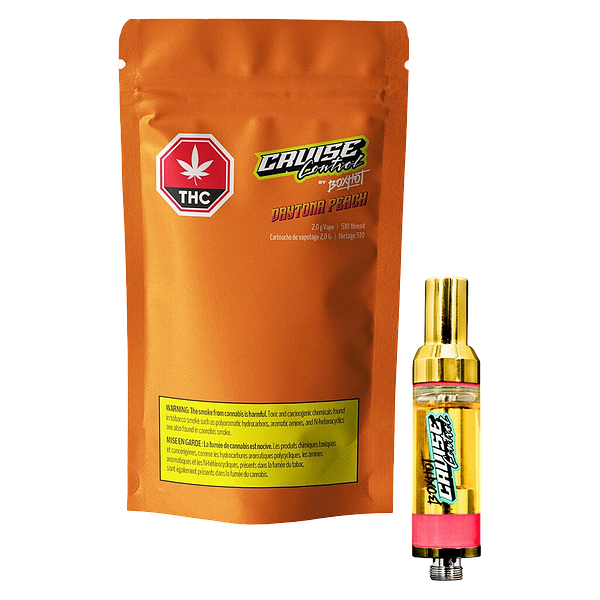 BOXHOT Cruise Control - Daytona Peach Thc + Cbg 510 Thread Cartridge