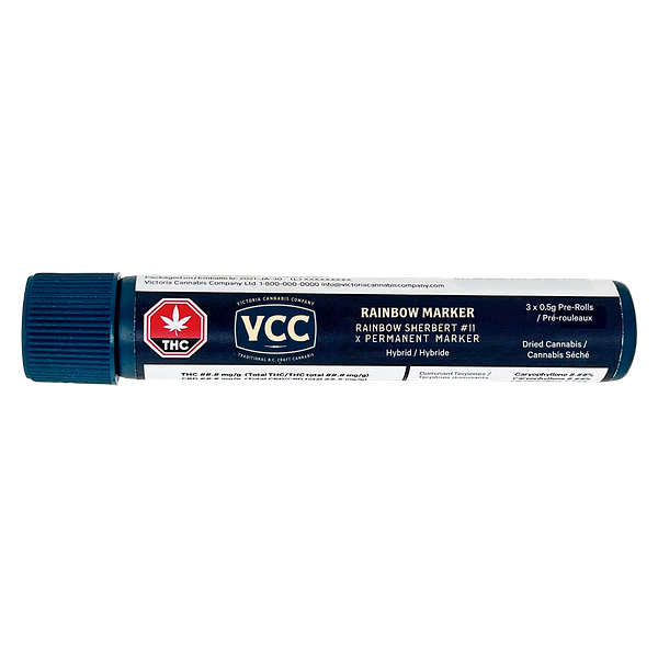 Victoria Cannabis Company - Rainbow Marker Pre Roll