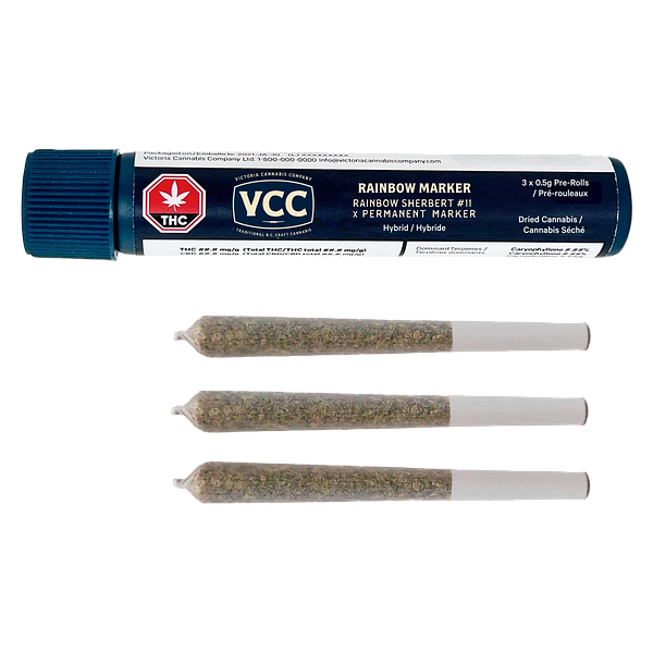 Victoria Cannabis Company - Rainbow Marker Pre Roll