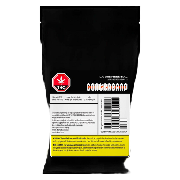 Contraband - La Confidential Live Resin Disposable Vape
