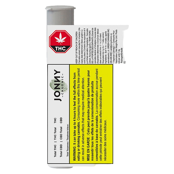 Jonny Chronic - Big Tasty Watermelon 510 Thread Cartridge