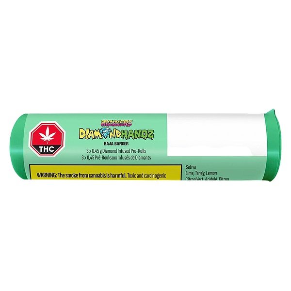 RIZZLERS - Diamond Handz - Baja Banger Diamond Infused Pre Roll