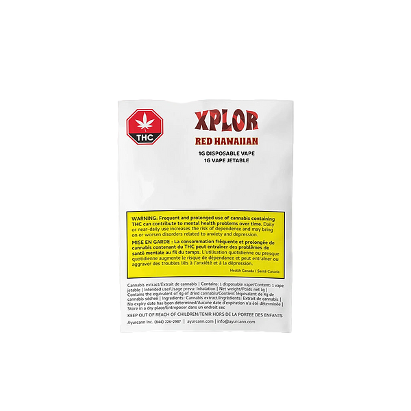 XPLOR - Red Hawaiian Disposable Vape