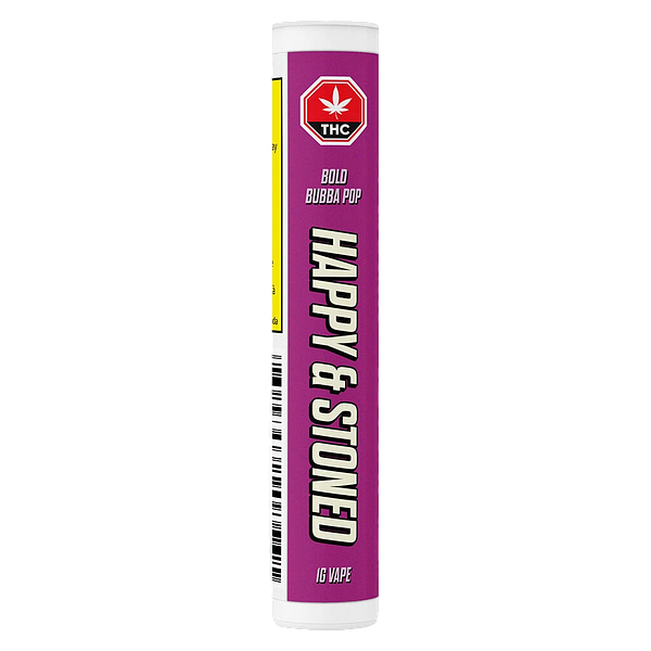 Happy & Stoned - Bold Bubba Pop Disty+Diamond 510 Thread Cartridge