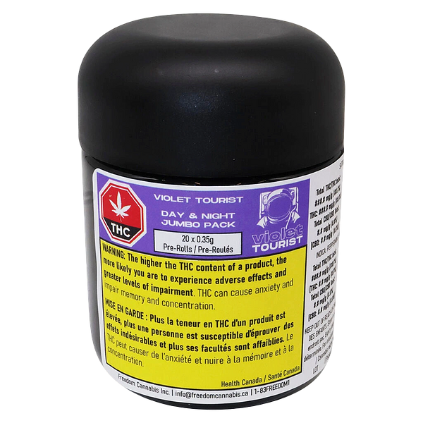 Violet Tourist - Day & Night Jumbo Pack Pre-Roll