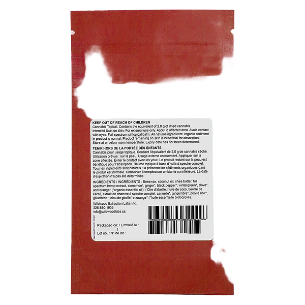 Wildwood Labs - HempStick: Warming Cinnamon Ginger