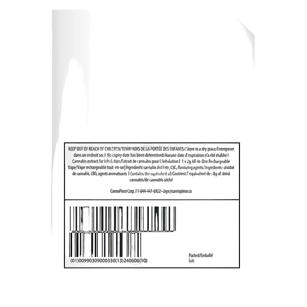 JAYS - Jays All-Day-Long 800+ Puffs THC + CBG AIO