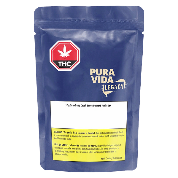 Pura Vida - Strawberry Cough Sativa Diamond Jumbo Jar