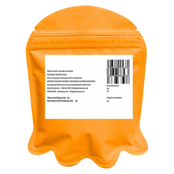 Ghost Drops - White R*ntz Ghost Gummies (Orange R*ntz)