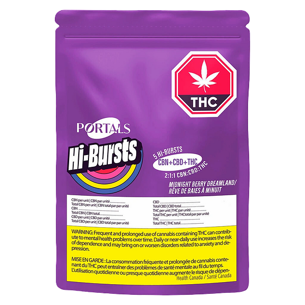 Portals Hi-Bursts - Midnight Berry Dreamland 2:1:1 CBN:CBD:THC