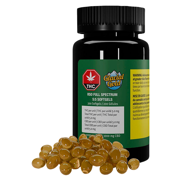 Glacial Gold - Rso Full Spectrum 5:5 Softgels
