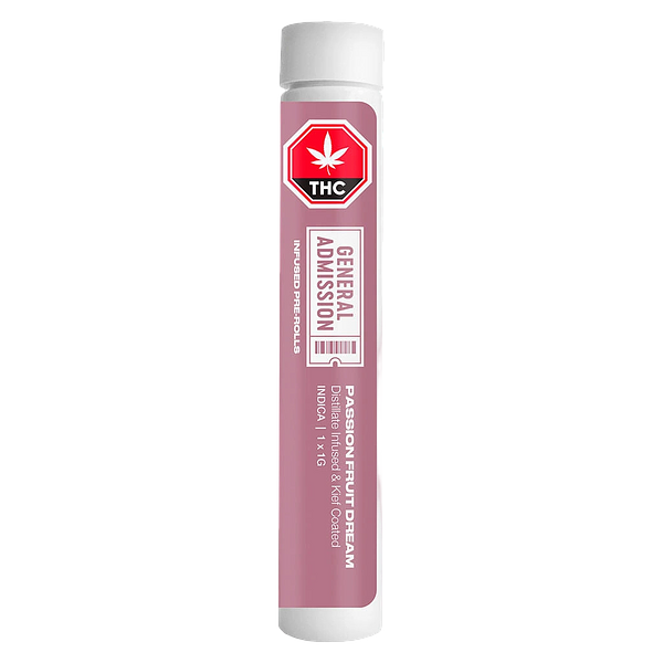 General Admission - Passion Fruit Dream Distillate Infused Pre-Rolls
