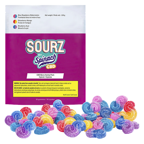 SOURZ by Spinach - Cbd Berry Variety Pack