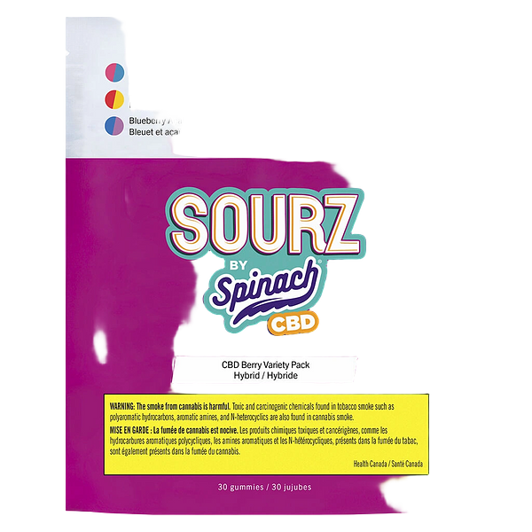 SOURZ by Spinach - Cbd Berry Variety Pack