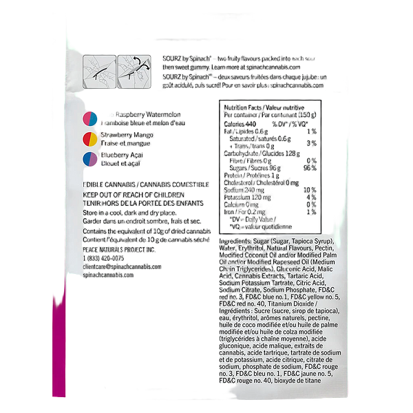 SOURZ by Spinach - Cbd Berry Variety Pack