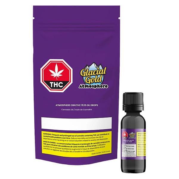 Glacial Gold - Atmosphere Cbn:Thc 15:15 Oil Drops