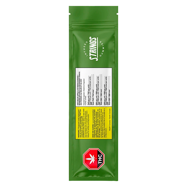 Strings - Kiwi Melon Apple Live Rosin 1:1 CBG Gummy Ropes