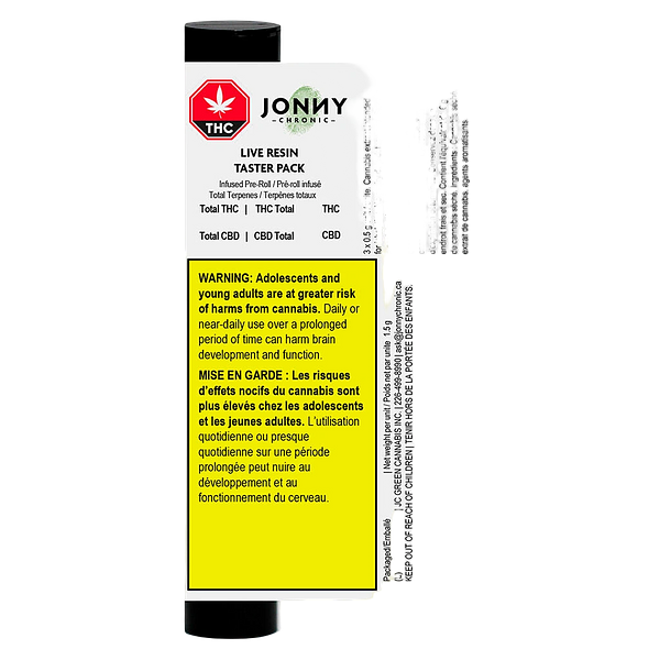 Jonny Chronic - Live Resin Taster Pack Infused Pre-Roll