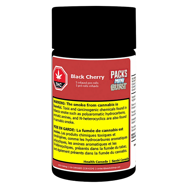 Packs - Mini Burst Black Cherry Infused Pre-Roll